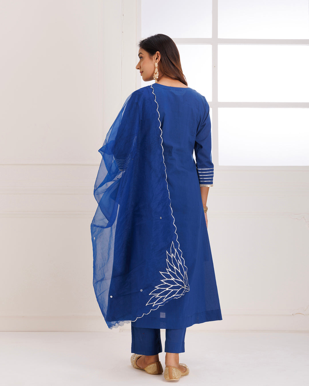 Panihari Blue Gotapatti Suit Set