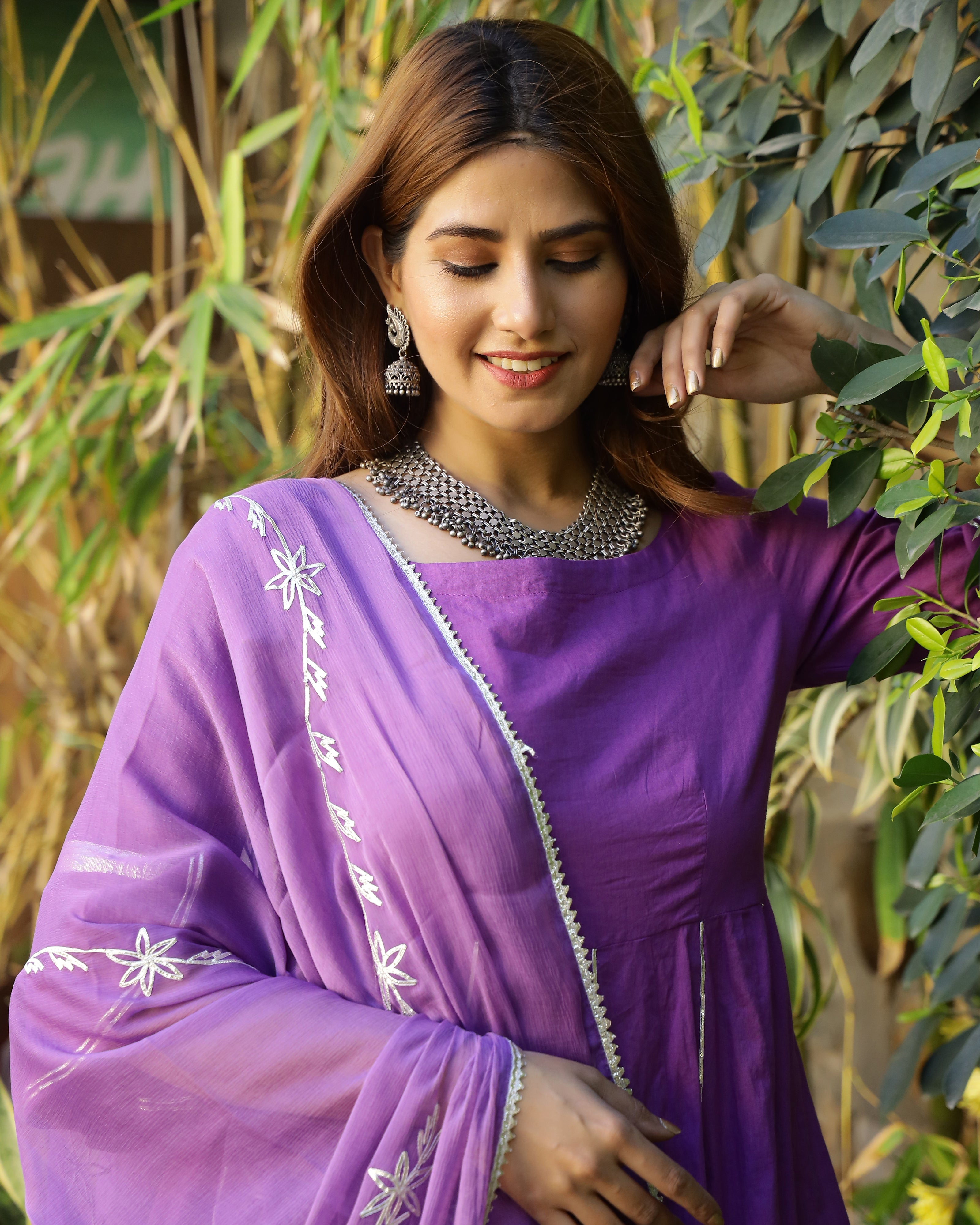 Violet Gotapatti Sharara Set