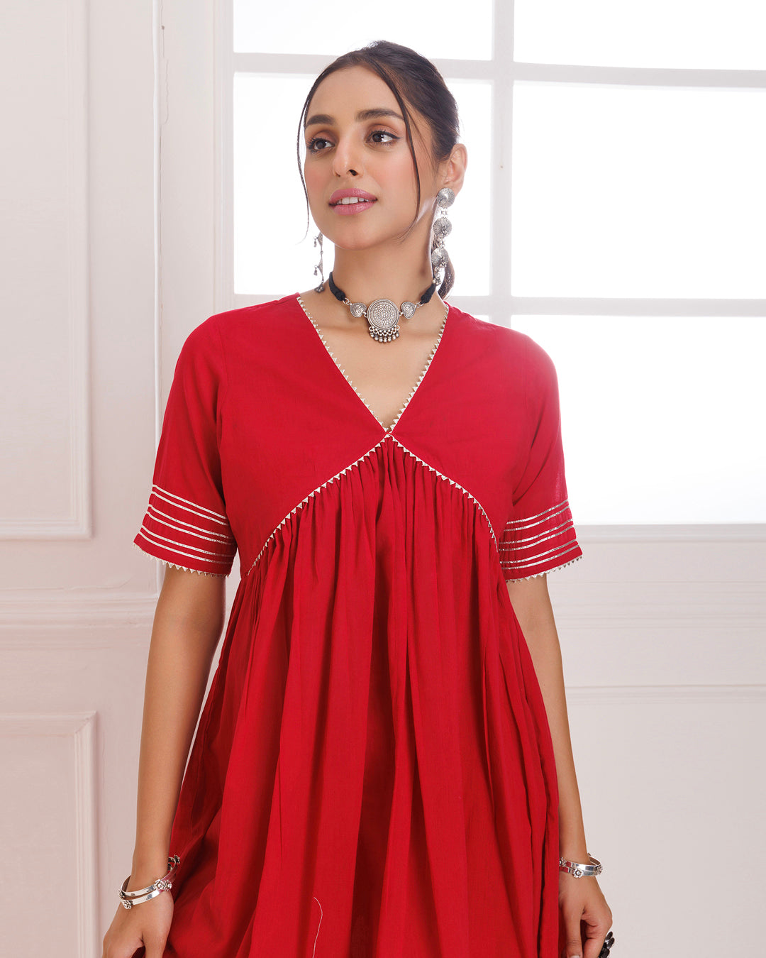 Panihari Red Gotapatti Sharara Set