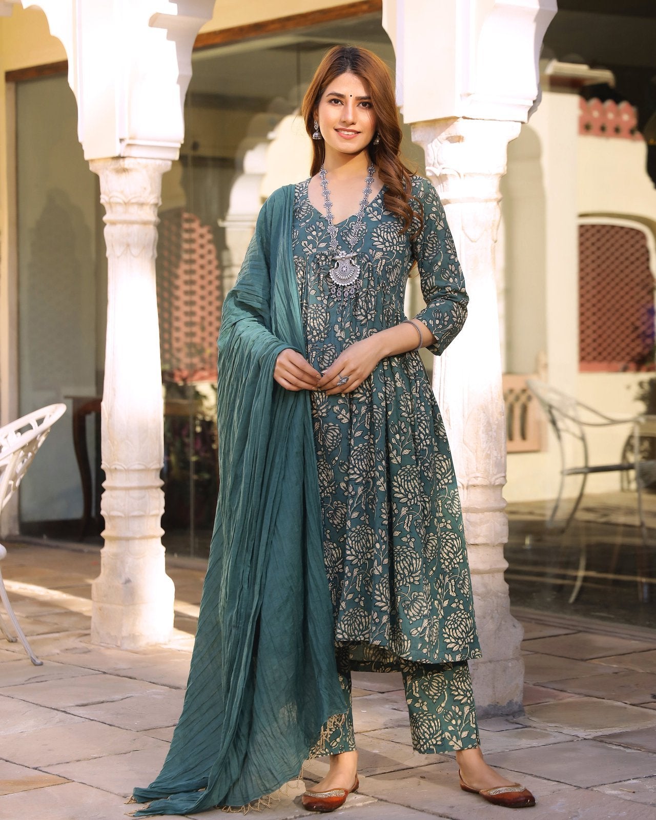 Punchy Dabu Print Kurta Pant Set