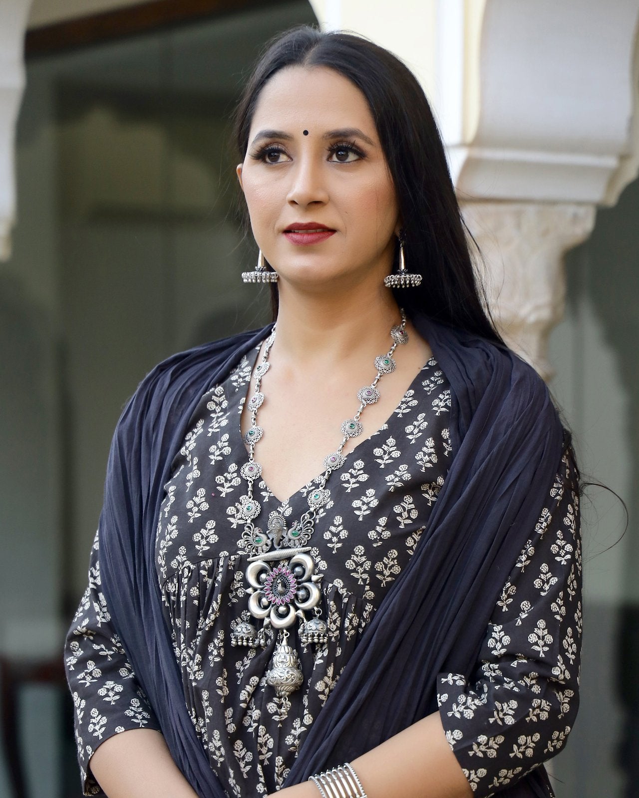 Fairy Dabu Print Kurta Pant Set