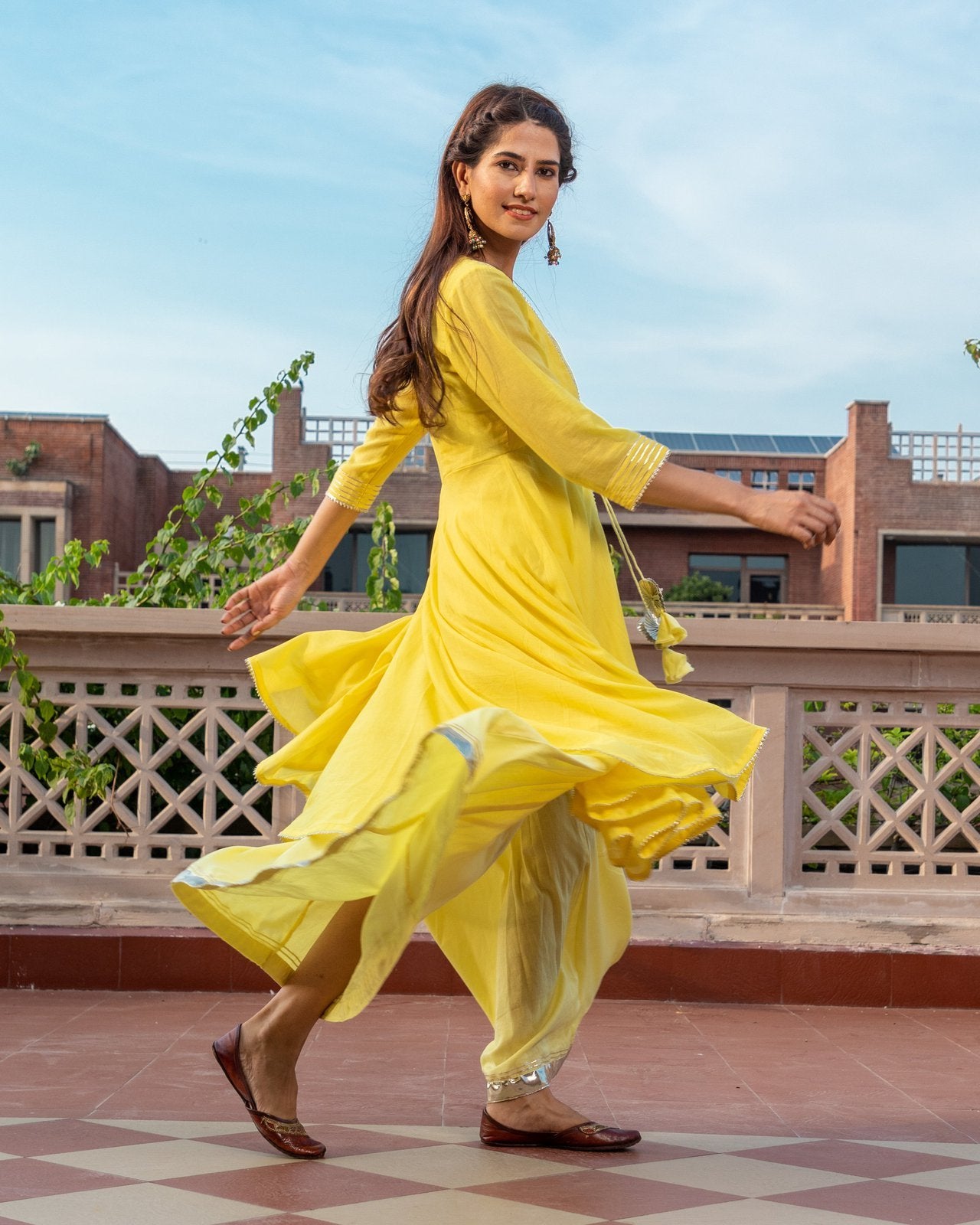 Yellow Kurta Palazzo