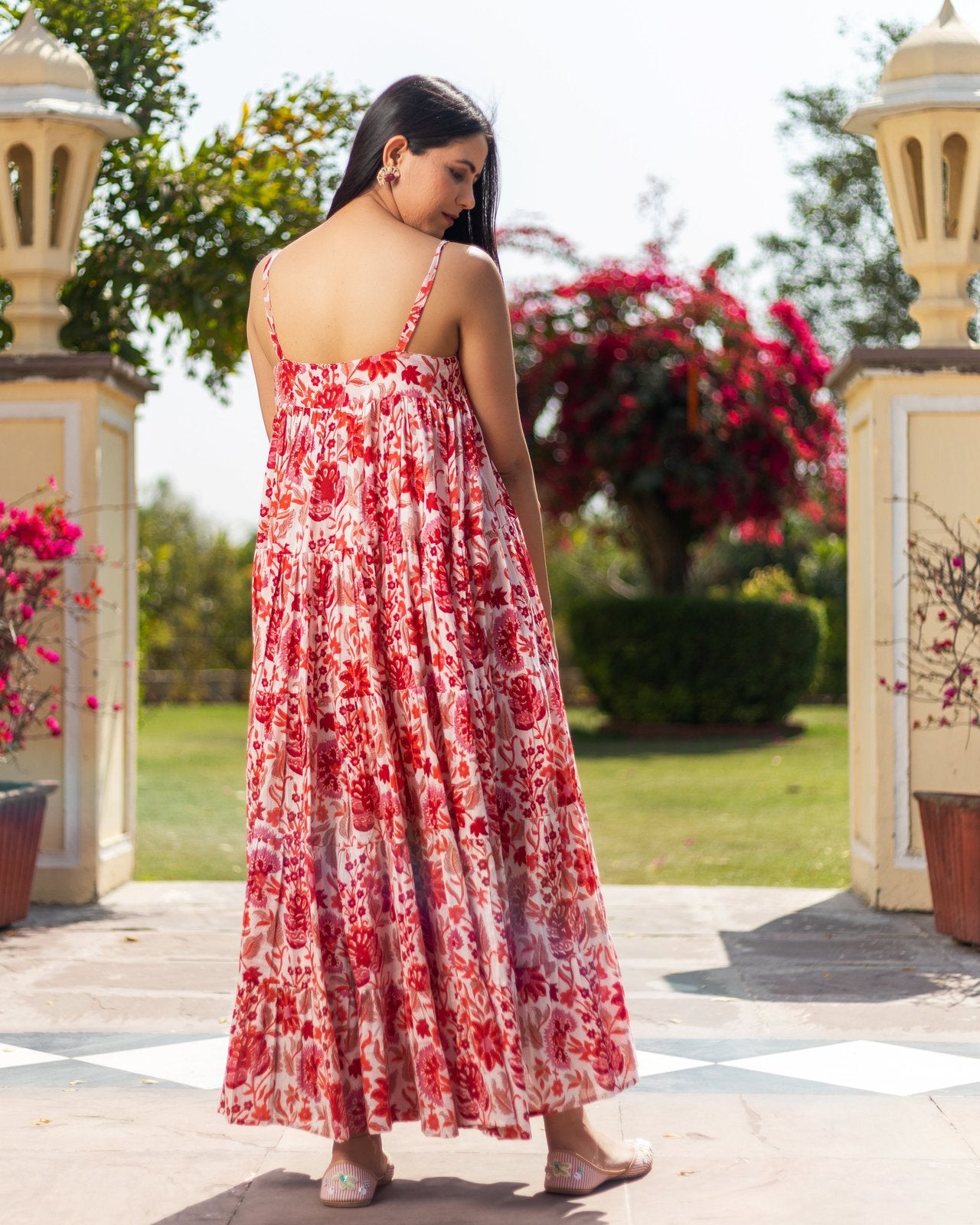 Holly Hand Block Printed Mul dress