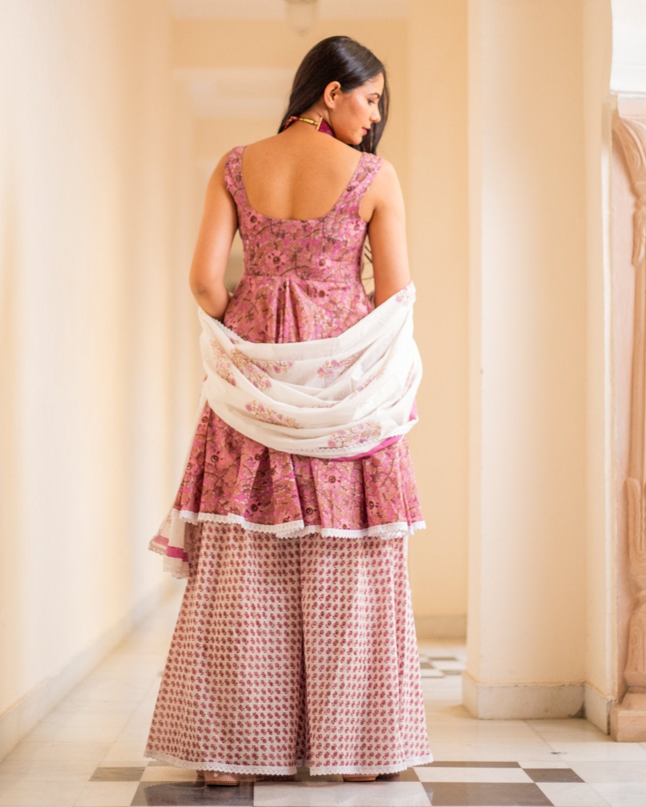Fairy Hand Block Print Sharara Set