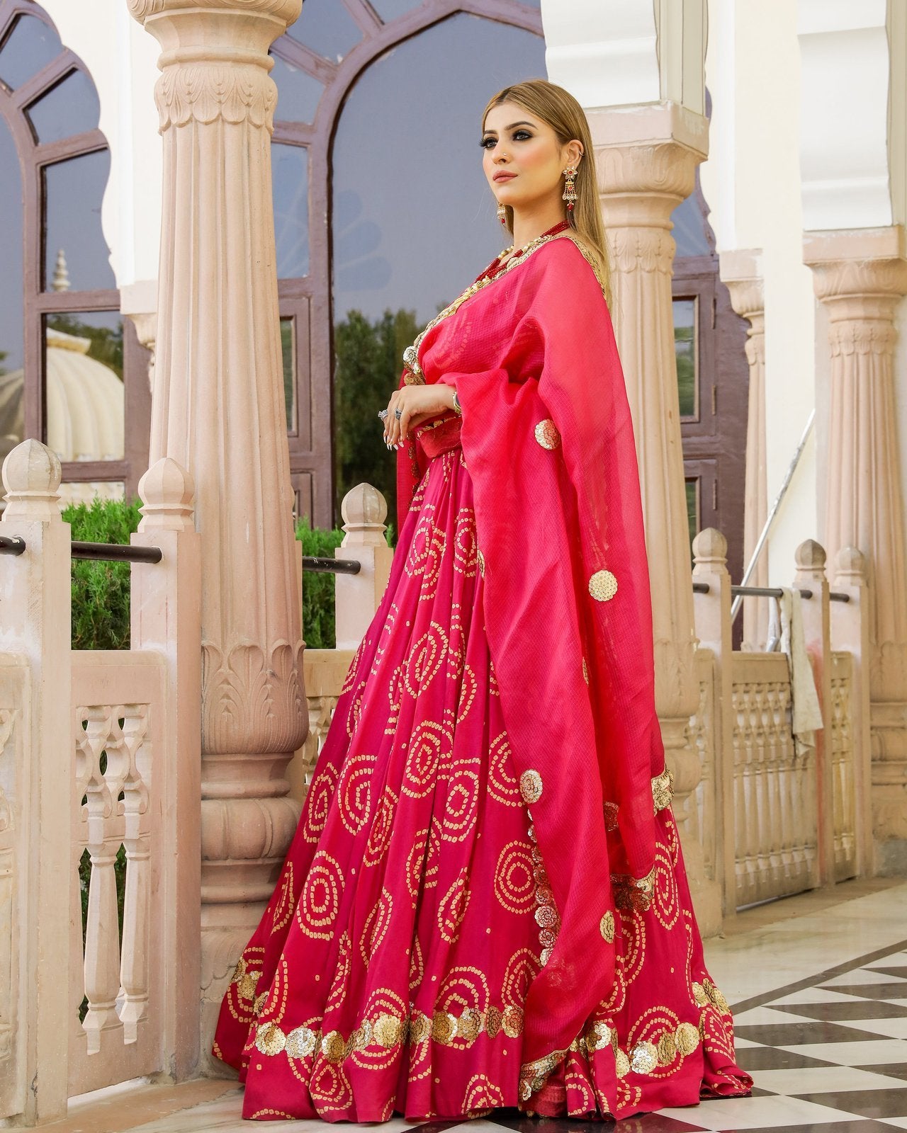 Rosy Lehenga Set