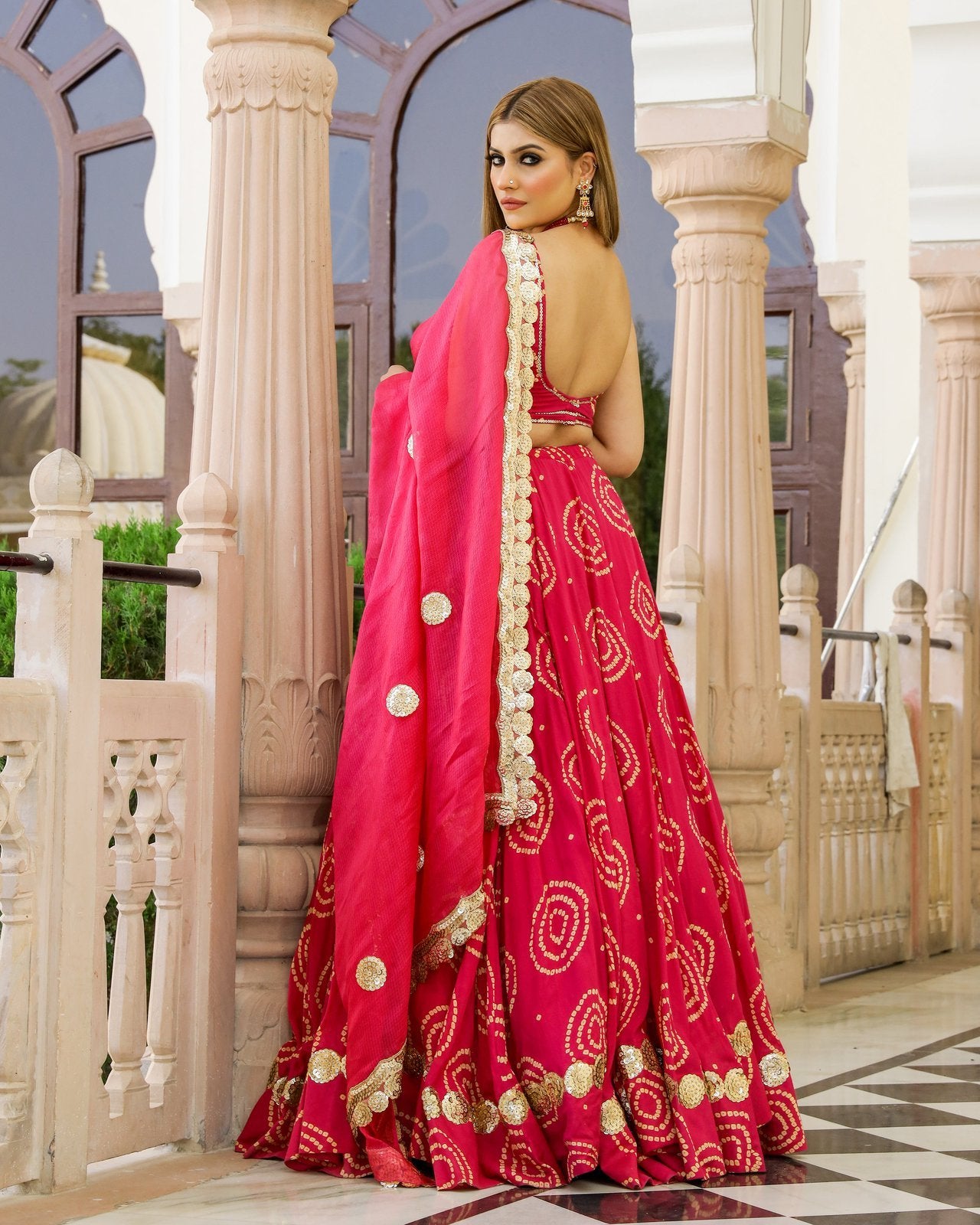 Rosy Lehenga Set