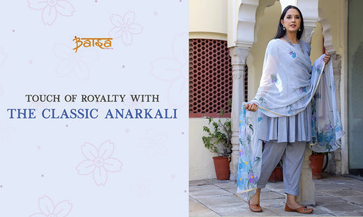 Touch of royalty with the classic Anarkali