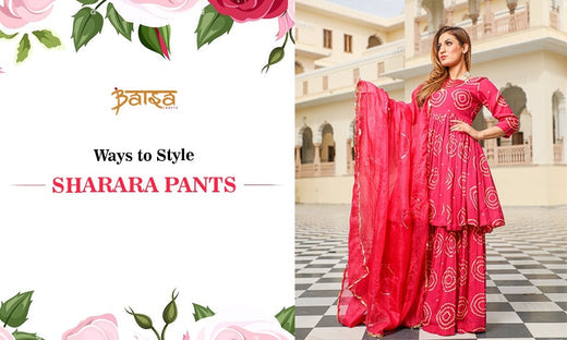 Ways to style sharara pants