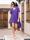 Violet Up-Down Modal Long Top
