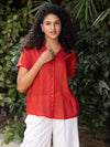 Red Solid  Modal Top