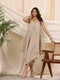 Yellow Handblock Printed Baisa Cotton Dress