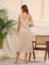 Yellow Handblock Baisa Printed Cotton Dress