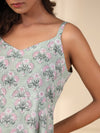 Sea Green Handblock Printed Cotton Dress