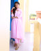 Sitara Baby Pink Lurex A-line Suit Set ( Set of 3 )