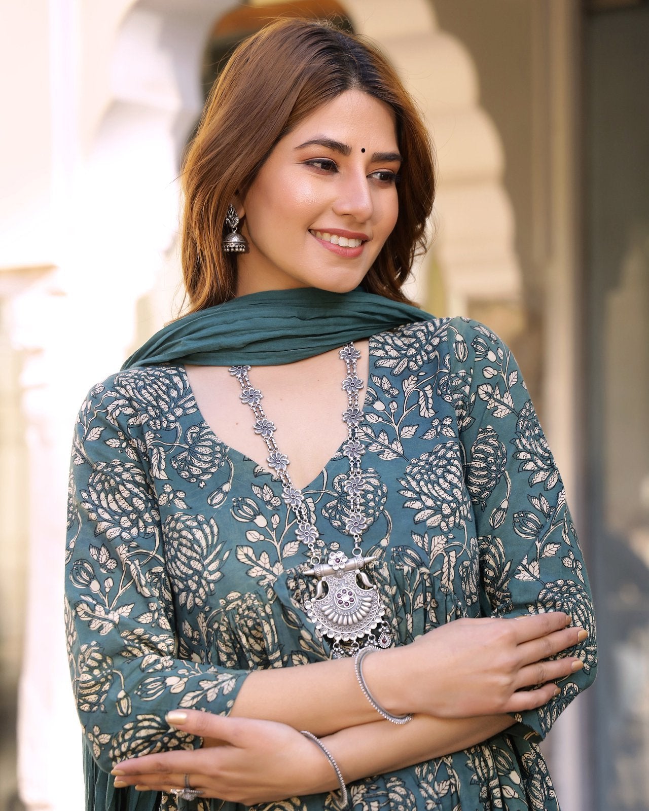 Punchy Dabu Print Kurta Pant Set