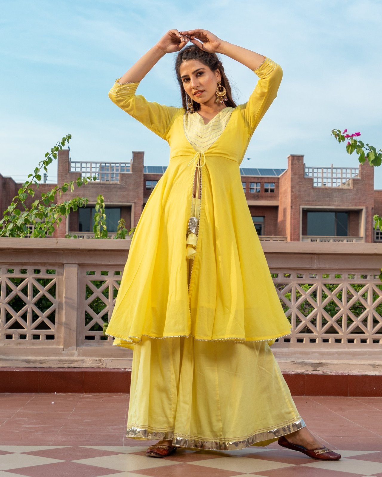 Yellow Kurta Palazzo