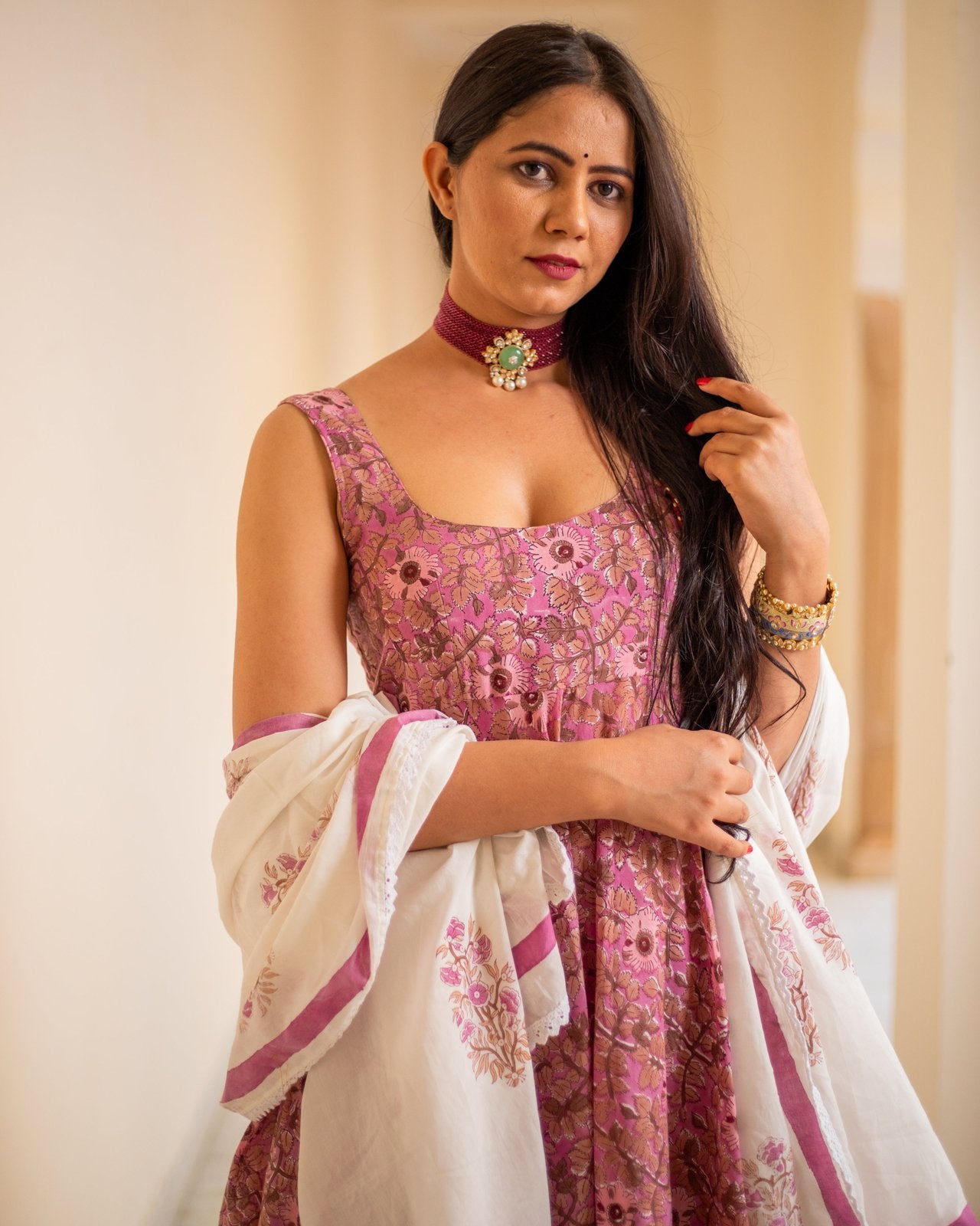 Fairy Hand Block Print Sharara Set