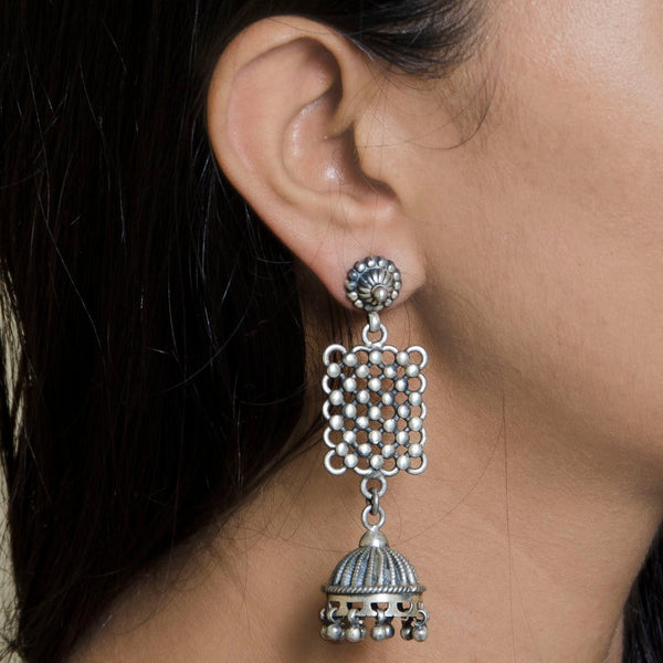 Silver Tribal Handcrafted Earrings Best Baisa
