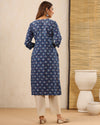 Dabu Hand Block Printed Cotton Kurti
