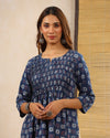 Dabu Hand Block Printed Cotton Kurti