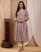 Kashish Dabu Hand Block Printed Cotton A- line Kurti